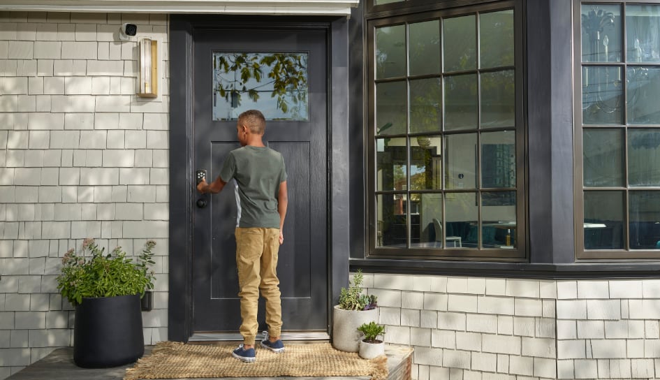 Vivint Smart Lock on home in Missoula